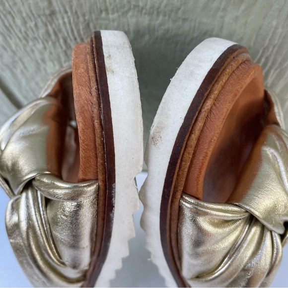 Anthropologie slippers Golden Strap Women's size 36 Made in Spain,Summery,Beach - Picture 11 of 14